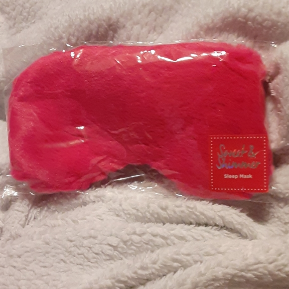 Sweet and Shimmer Pink Satin Sleep Mask